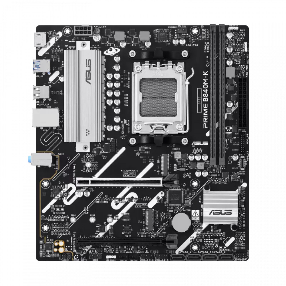 Материнская плата Asus PRIME B840M-K Micro-ATX, AMD AM5 - миниатюра 4