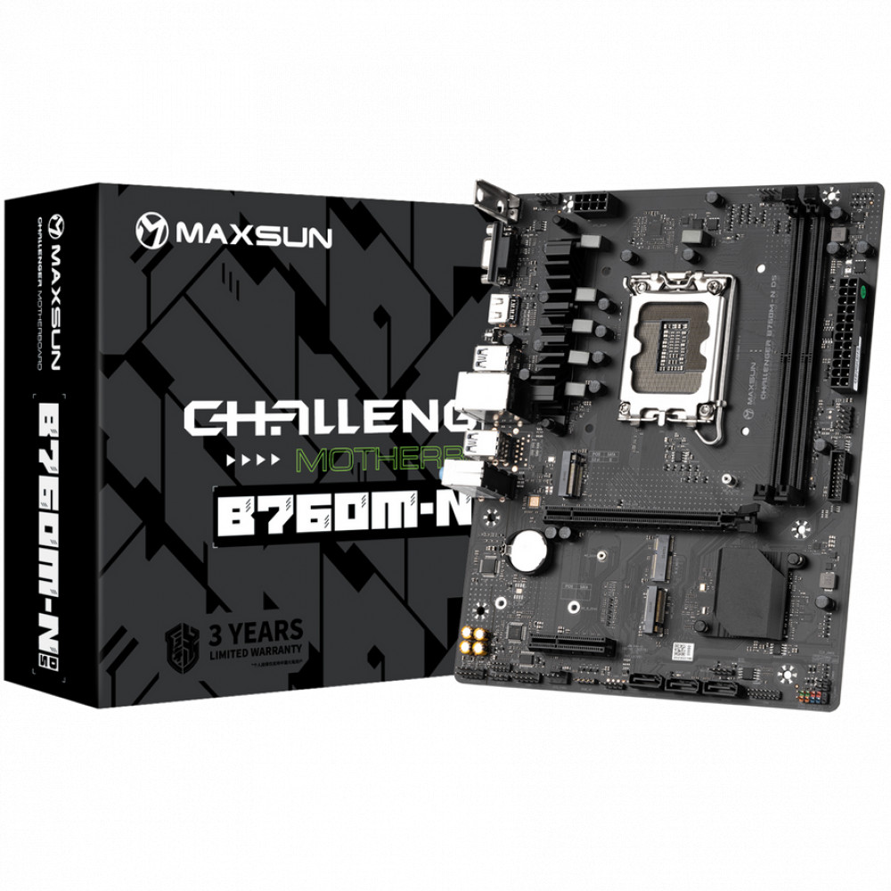 Материнская плата Maxsun Challenger B760M-N D5 MS-Chall_760nd5 Micro-ATX, LGA 1700 - миниатюра 12