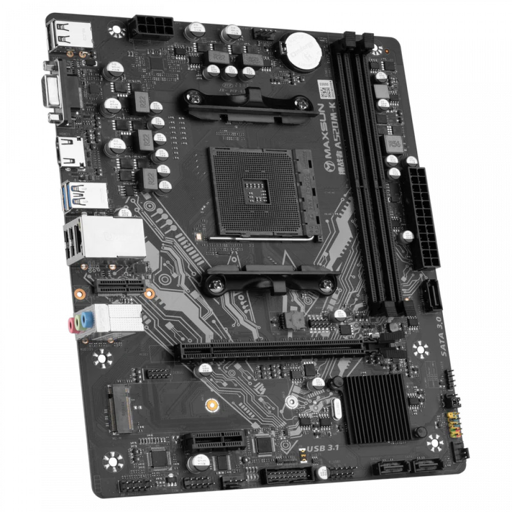 Материнская плата Maxsun Challenger А520М-К 6940709693797 Micro-ATX, AMD AM4 - миниатюра 8