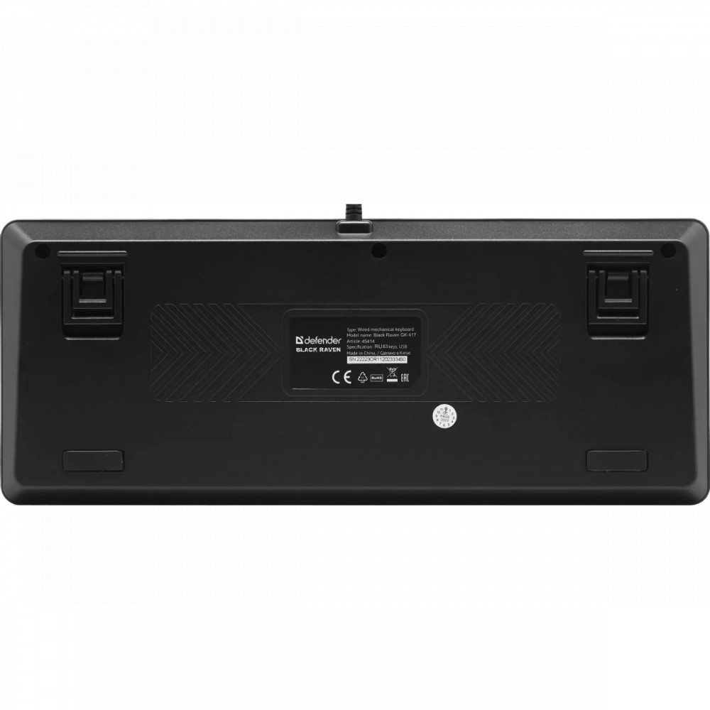 Клавиатура Defender Black Raven GK-417 RU 45414 Проводная, USB - миниатюра 4