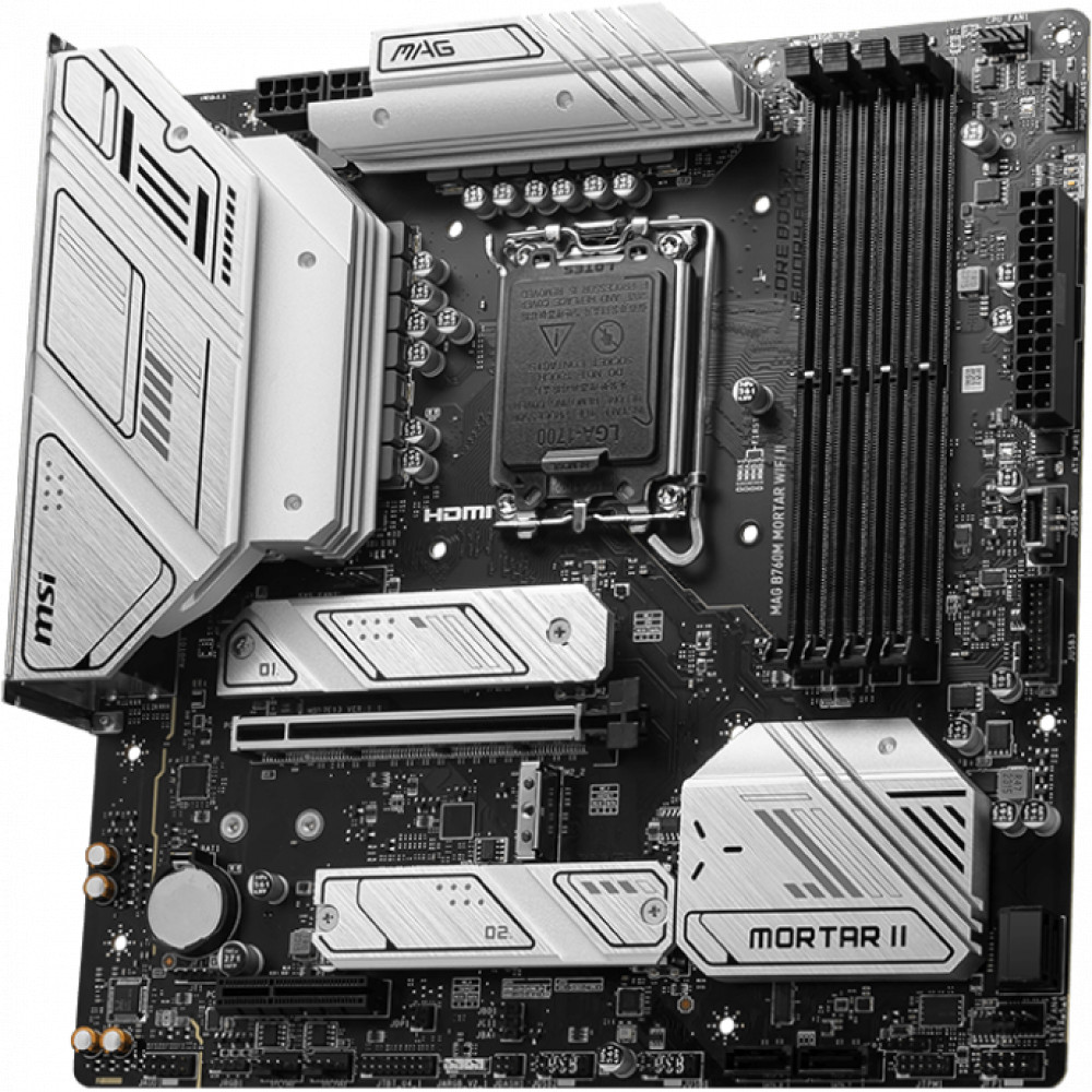 Материнская плата MSI MAG B760M MORTAR WIFI II Micro-ATX, LGA 1700 - миниатюра 8