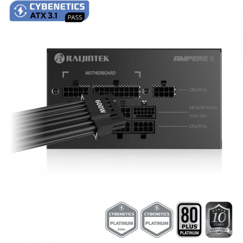 Блок питания Raijintek AMPERE II 1000 0R30B00041 1000 Вт - миниатюра 7