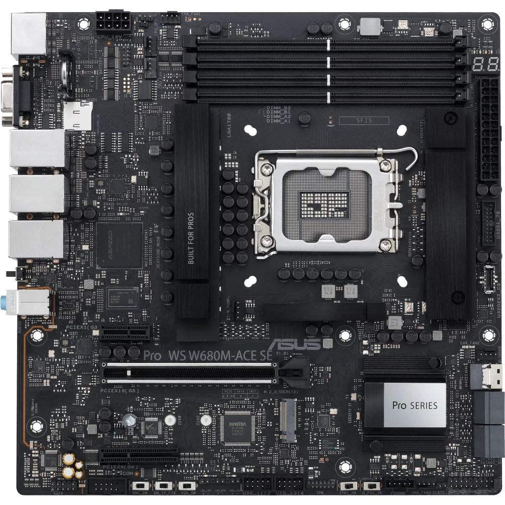 Материнская плата Asus PRO WS W680M-ACE SE 90MB1FA0-M0EAY0 Mini-ATX, LGA 1700 - миниатюра 6