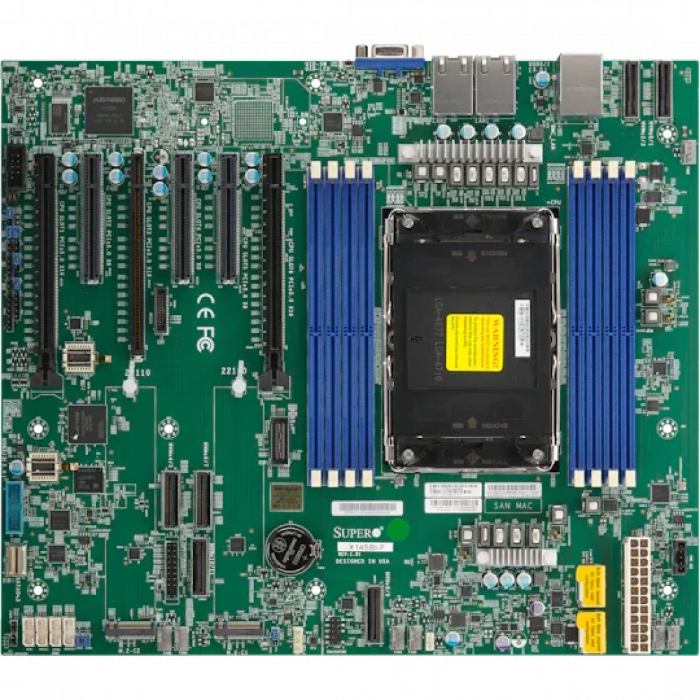 Материнская плата Supermicro MBD-X14SBI-F-B ATX, LGA 4710 - миниатюра 3