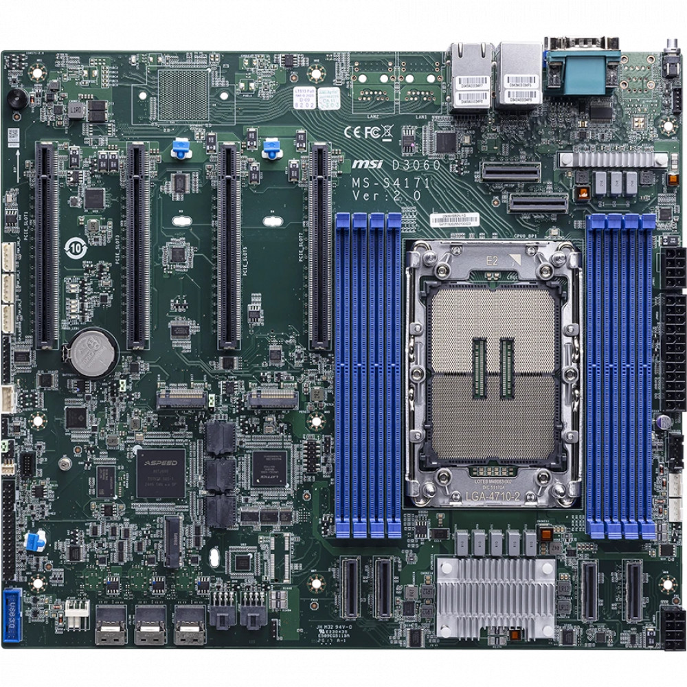 Материнская плата MSI D3060 919-S4171-07S E-ATX, LGA 4710 - миниатюра 4