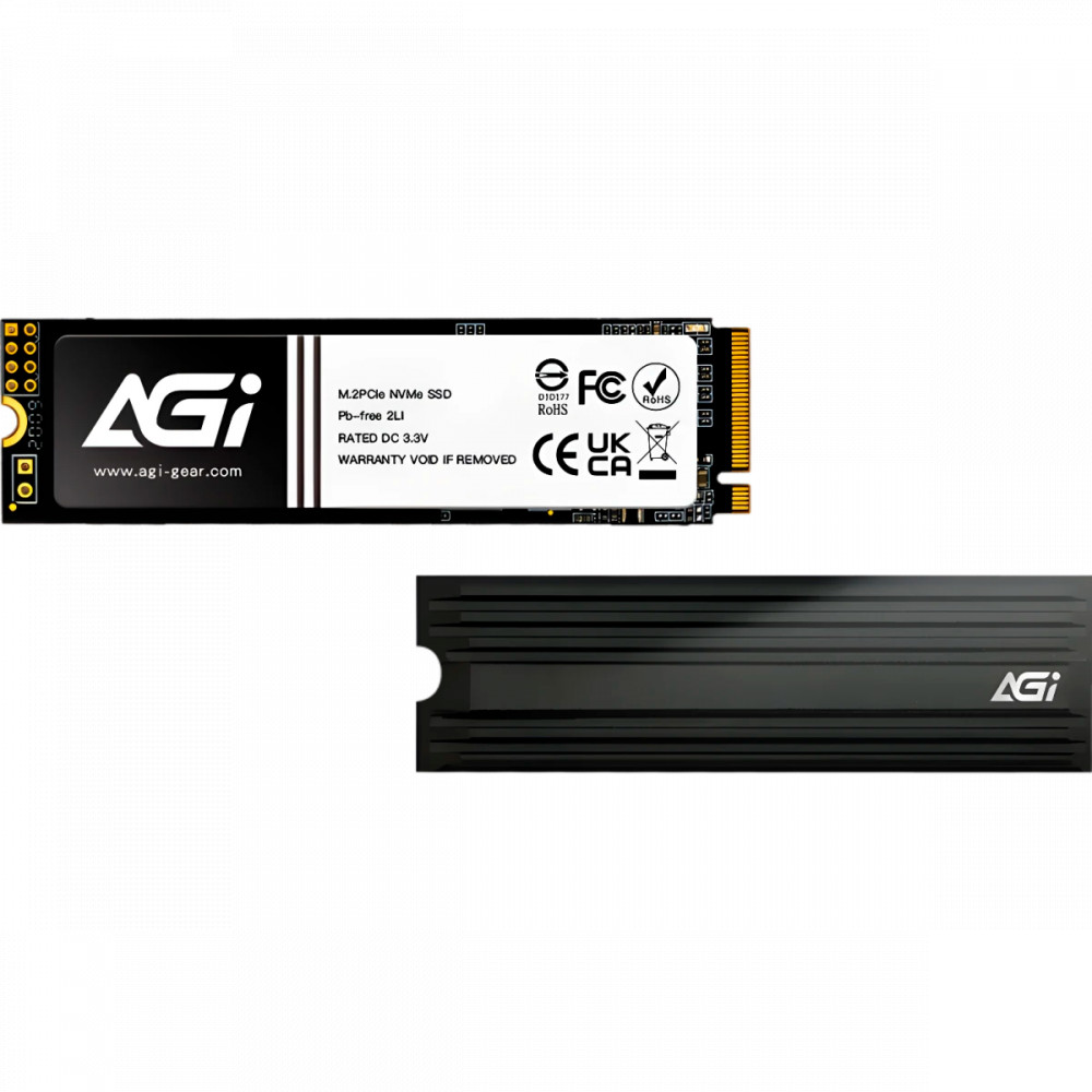 Жесткий диск ELP Imaging AGI AI828 AGI1T0G4LAI828 SSD (твердотельные), 1 ТБ, M.2, PCIe - миниатюра 2