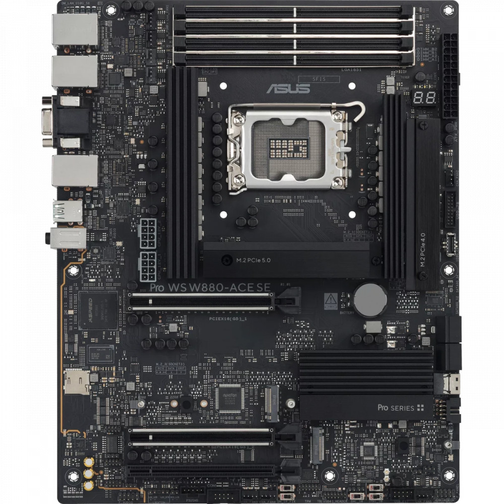 Материнская плата Asus PRO WS W880-ACE SE 90MB1KV0-M0EAY0 ATX, LGA 1851 - миниатюра 6