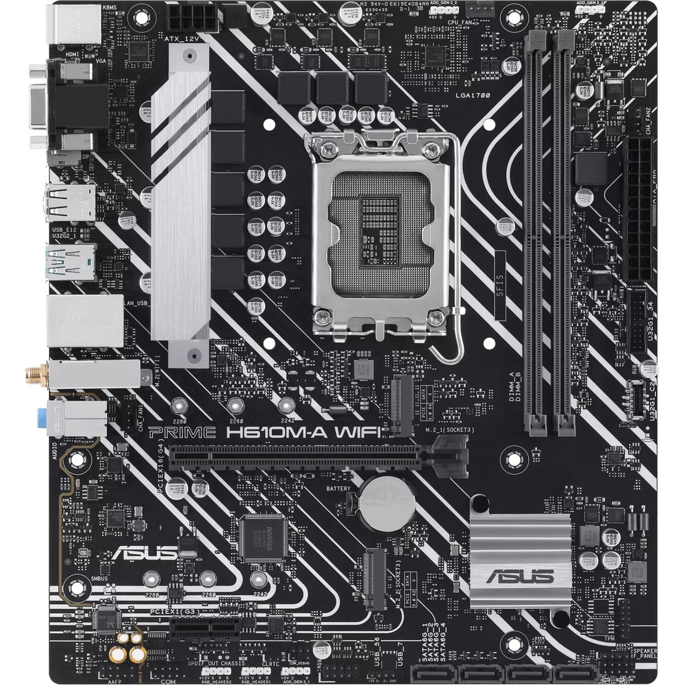 Материнская плата Asus PRIME H610M-A WIFI Micro-ATX, LGA 1700 - миниатюра 8