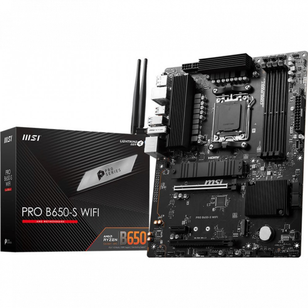 Материнская плата MSI PRO B650-S WIFI ATX, AMD AM5 - миниатюра 10