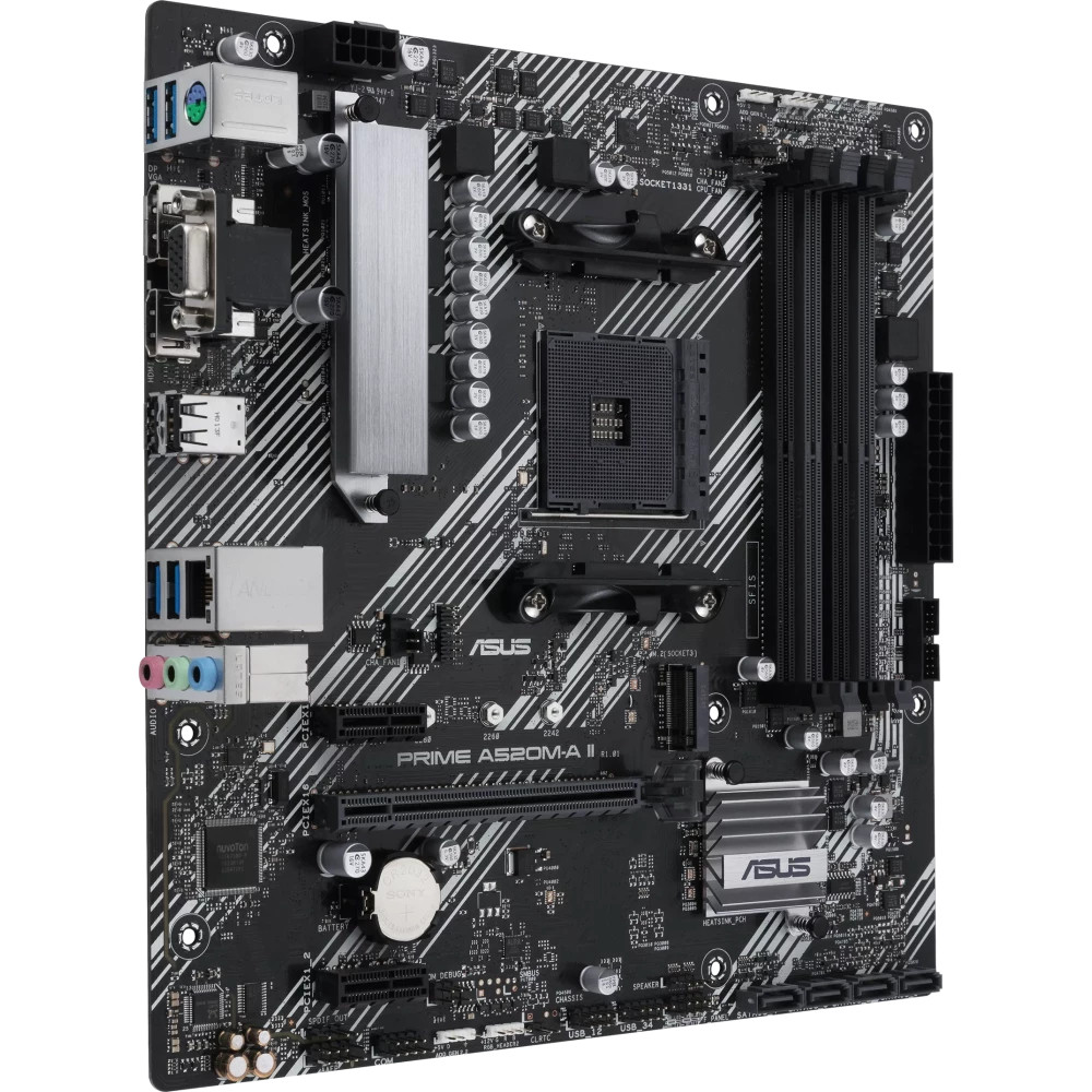 Материнская плата Asus PRIME A520M-A II PRIME A520M-A II/CSM Micro-ATX, AMD AM4 - миниатюра 4