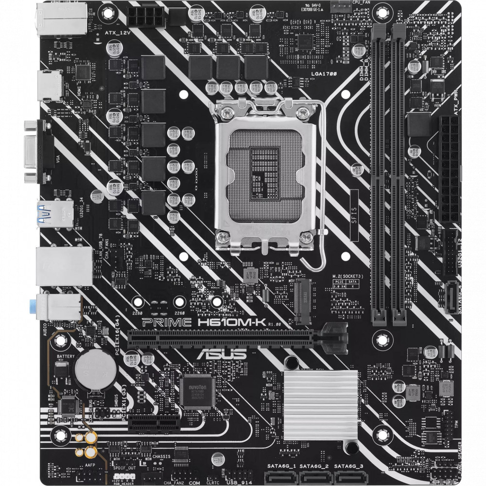 Материнская плата Asus PRIME H610M-K Micro-ATX, LGA 1700 - миниатюра 8