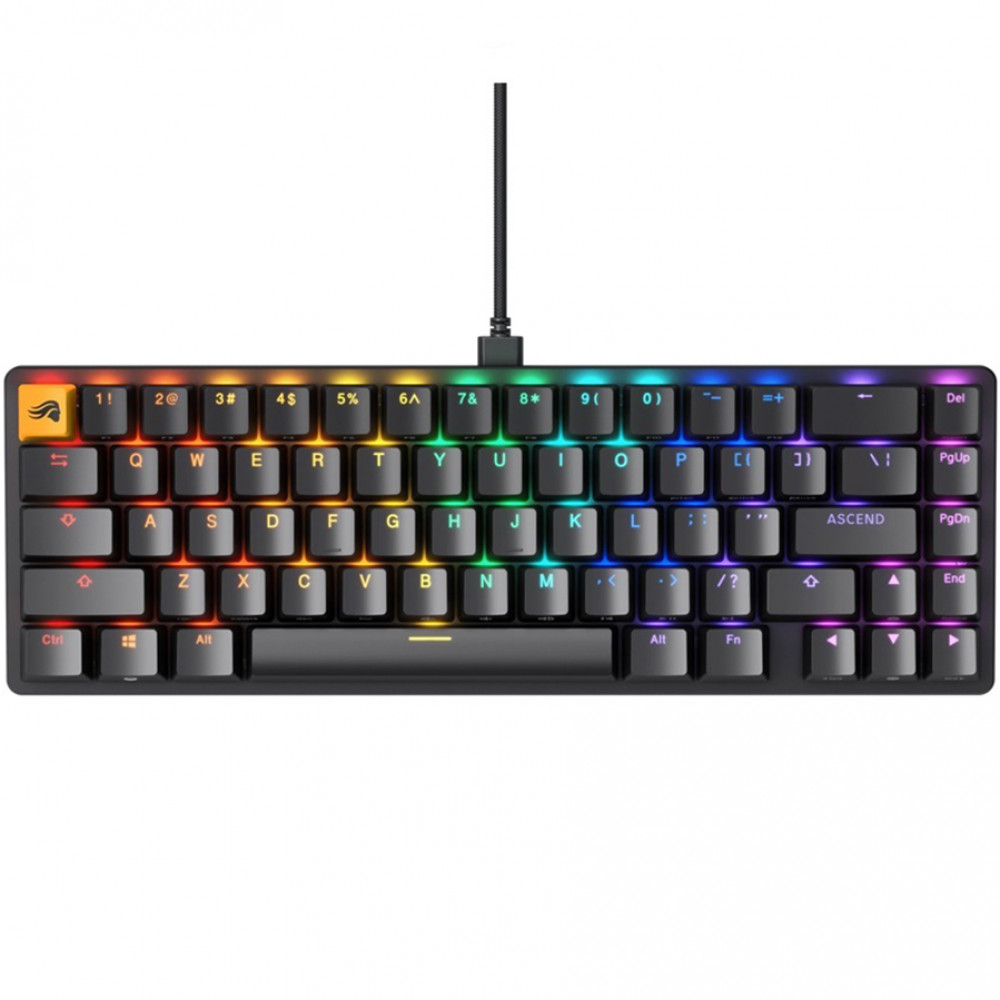 Клавиатура GLORIOUS GMMK2 Compact GLO-GMMK2-65-FOX-B Проводная, USB - миниатюра 4