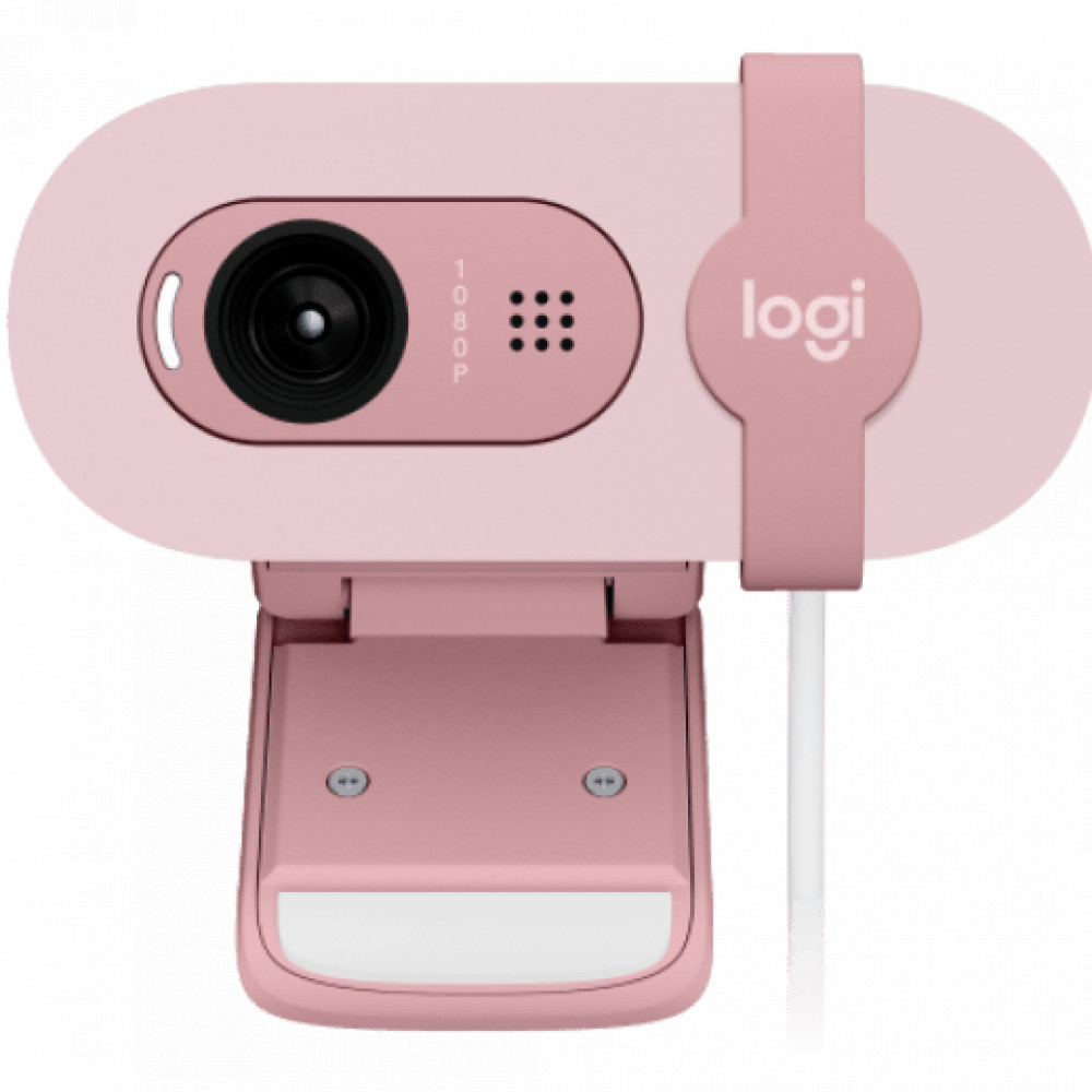 Веб камеры Logitech Brio 100 Rose 960-001623 - миниатюра 4