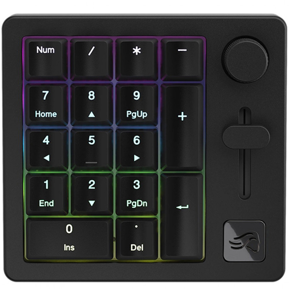 Клавиатура GLORIOUS GMMK Numpad Wireless Pre-Built (Fox Linear Switch) GLO-GMMK-NP-FOX-B Беспроводная, USB - миниатюра 11