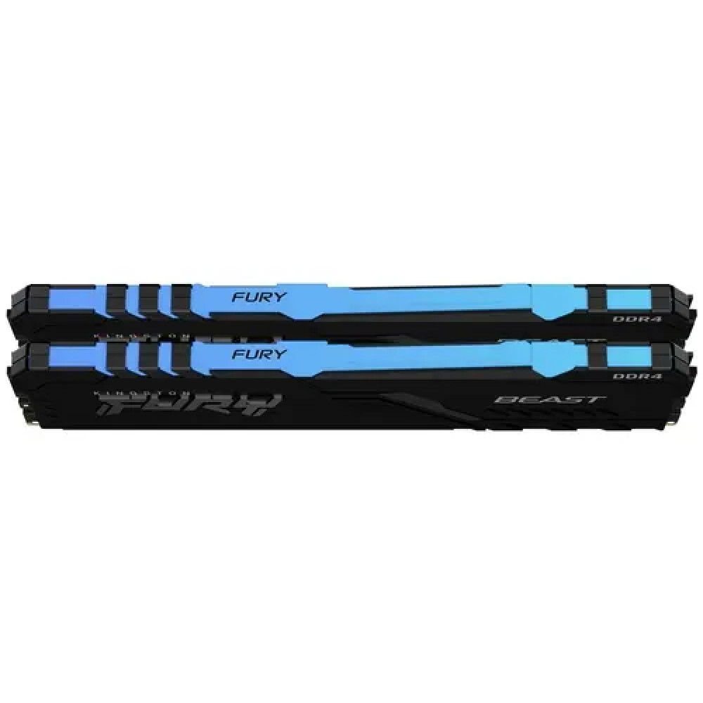 ОЗУ Kingston FURY Beast RGB KF432C16BB12AK2/32 DIMM, DDR4, 32 Гб (2 х 16 Гб), 3200 МГц - миниатюра 7