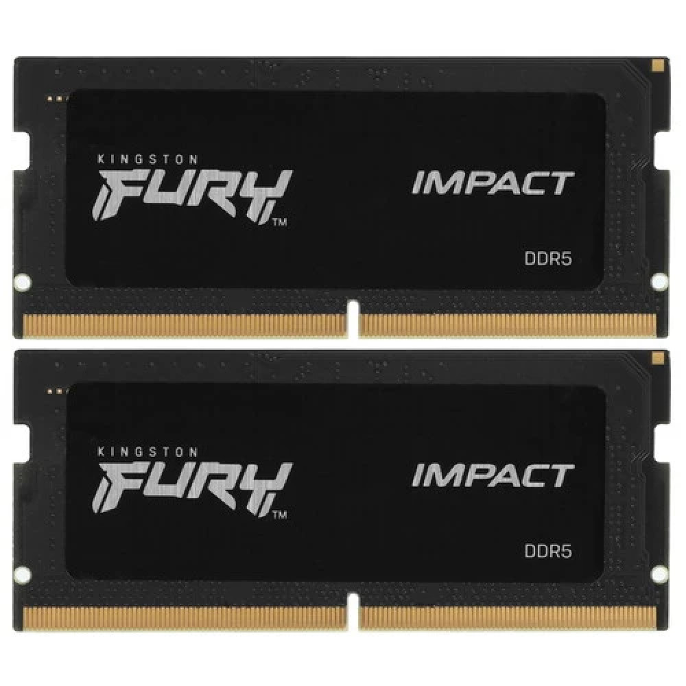 ОЗУ Kingston FURY Impact KF548S38IBK2-16 SO-DIMM, DDR5, 16 Гб (2 х 8 Гб), 4800 МГц - миниатюра 3