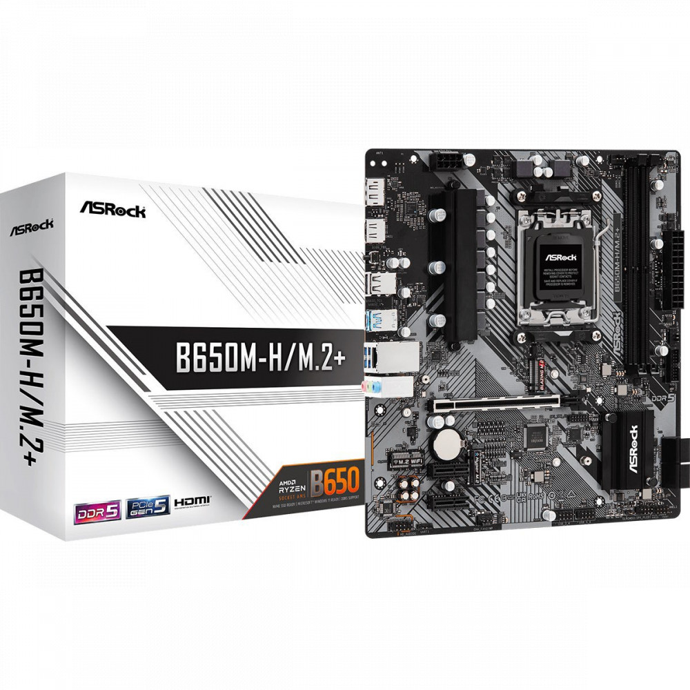 Материнская плата ASRock B650M-H/M.2+ Micro-ATX, AMD AM5 - миниатюра 11