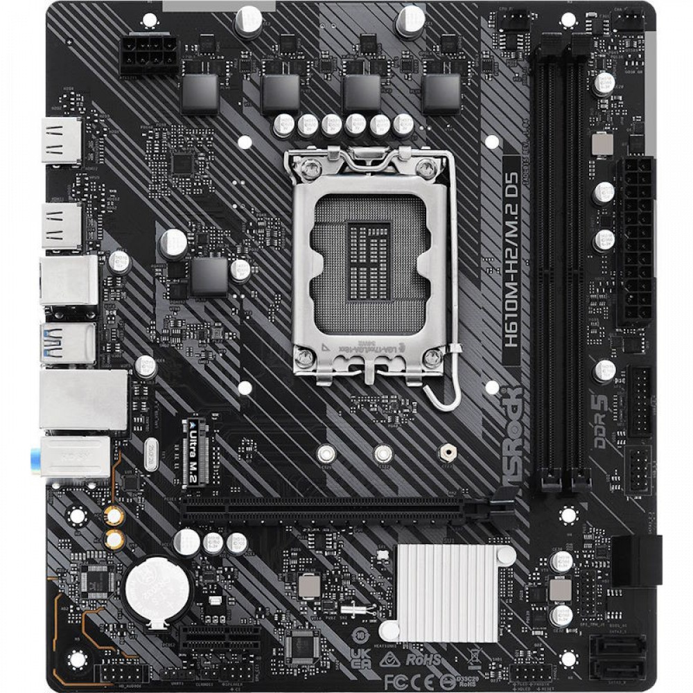 Материнская плата ASRock H610M-H2/M.2 D5 Micro-ATX, LGA 1700 - миниатюра 7