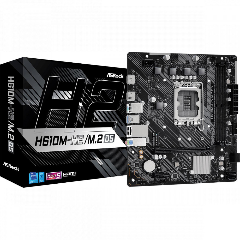 Материнская плата ASRock H610M-H2/M.2 D5 Micro-ATX, LGA 1700 - миниатюра 10