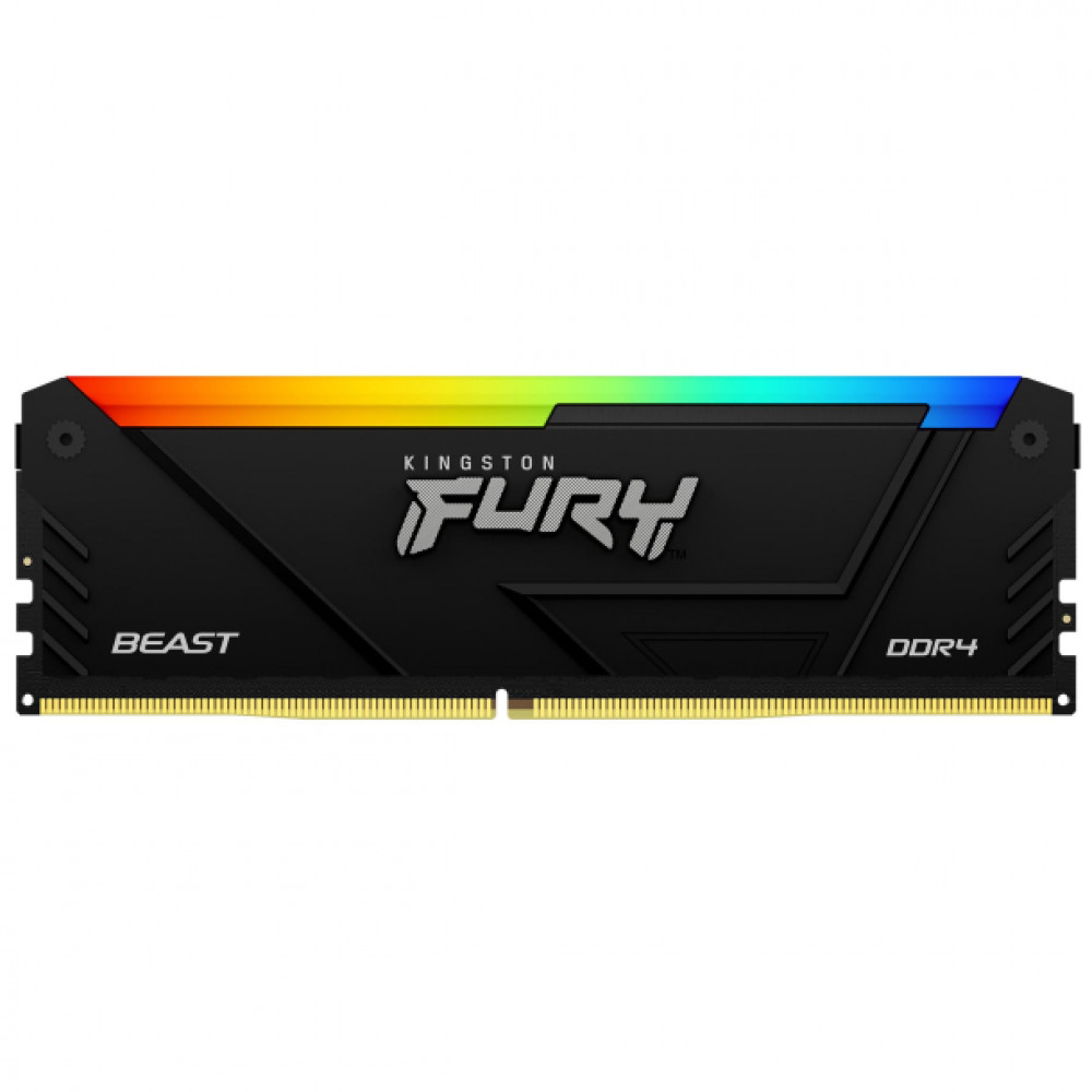 ОЗУ Kingston FURY Beast Black RGB XMP KF432C16BB2A/16 DIMM, DDR4, 16 Гб, 3200 МГц - миниатюра 2