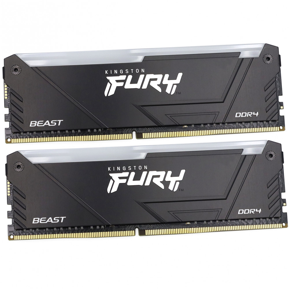ОЗУ Kingston Fury Beast RGB KF436C17BB2AK2/16 DIMM, DDR4, 16 Гб, 3600 МГц - миниатюра 8