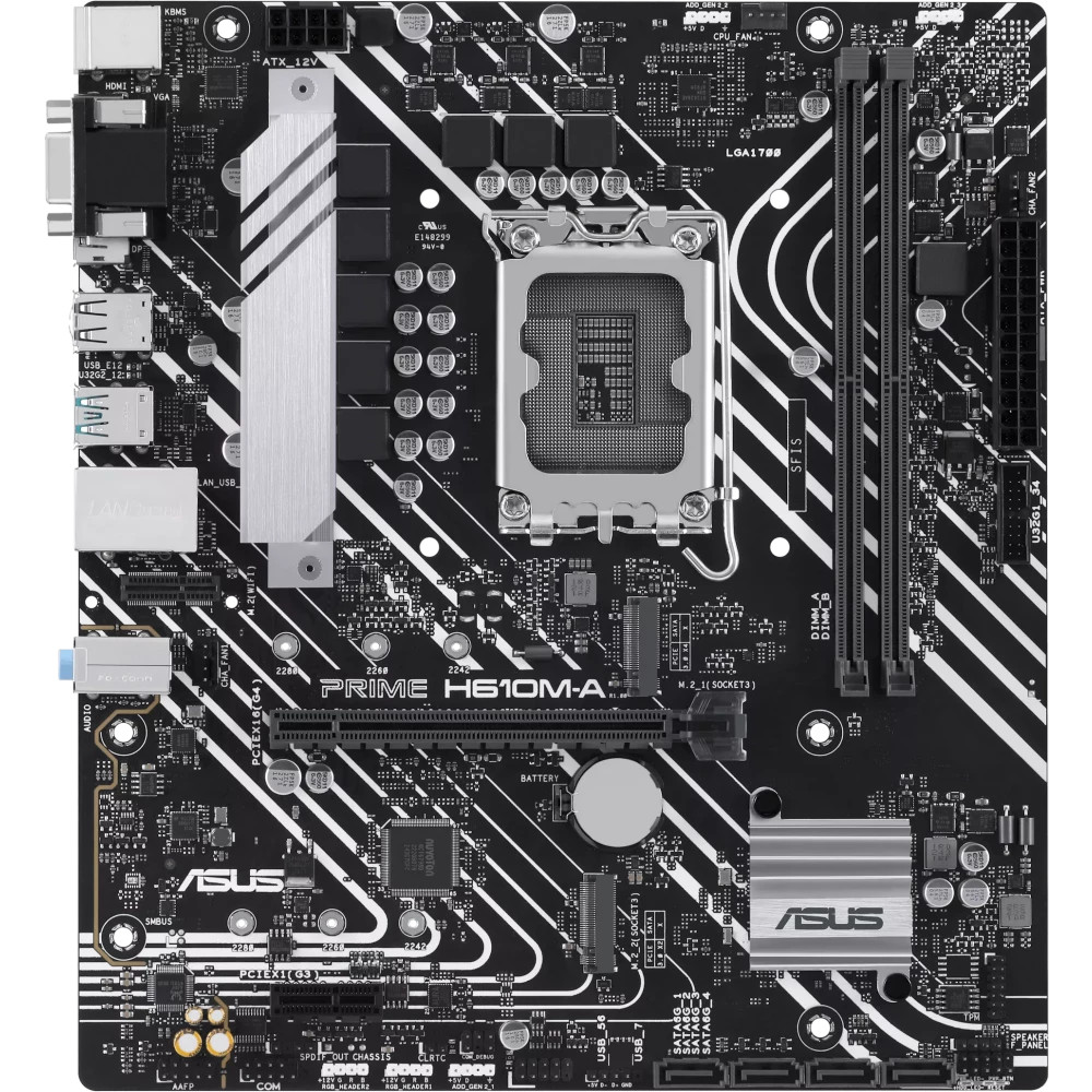 Материнская плата Asus PRIME H610M-A-CSM 90MB1G20-M0EAYC Micro-ATX, LGA 1700 - миниатюра 5