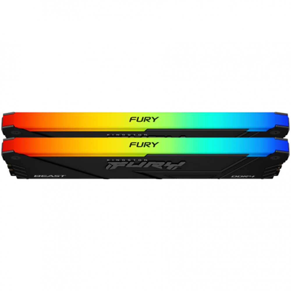ОЗУ Kingston Fury Beast RGB KF432C16BB2AK2/16 DIMM, DDR4, 16 Гб (2 х 8 Гб), 3200 МГц - миниатюра 6