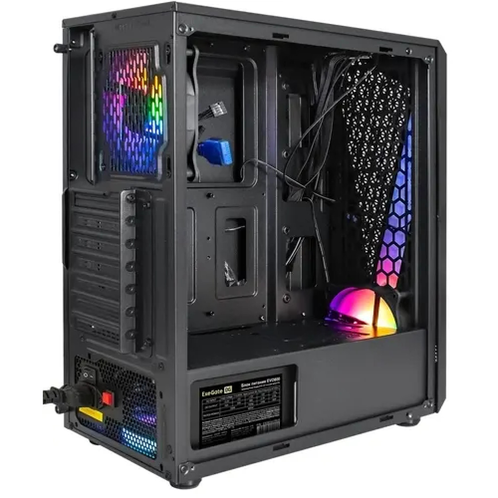 Корпус ExeGate EVO-8225-EVO800 Черный EX296073RUS Mid-Tower - миниатюра 8