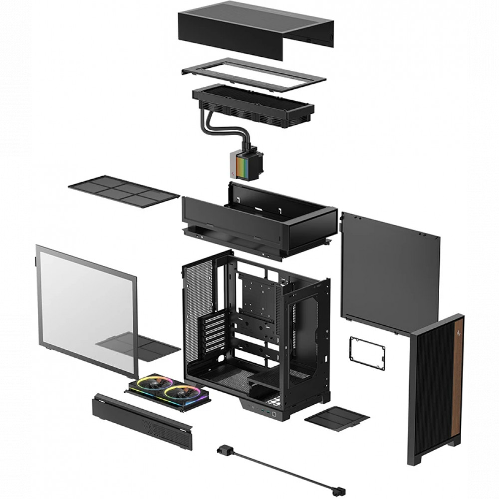 Корпус Deepcool CL6600 Black R-CL6600-BKNNA0-G-1 Mid-Tower - миниатюра 10
