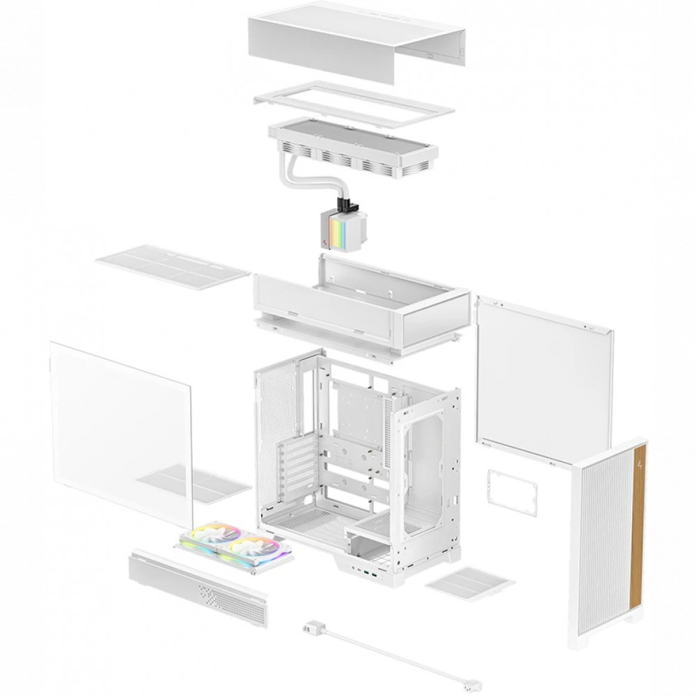 Корпус Deepcool CL6600 White R-CL6600-WHNNA0-G Mid-Tower - миниатюра 10