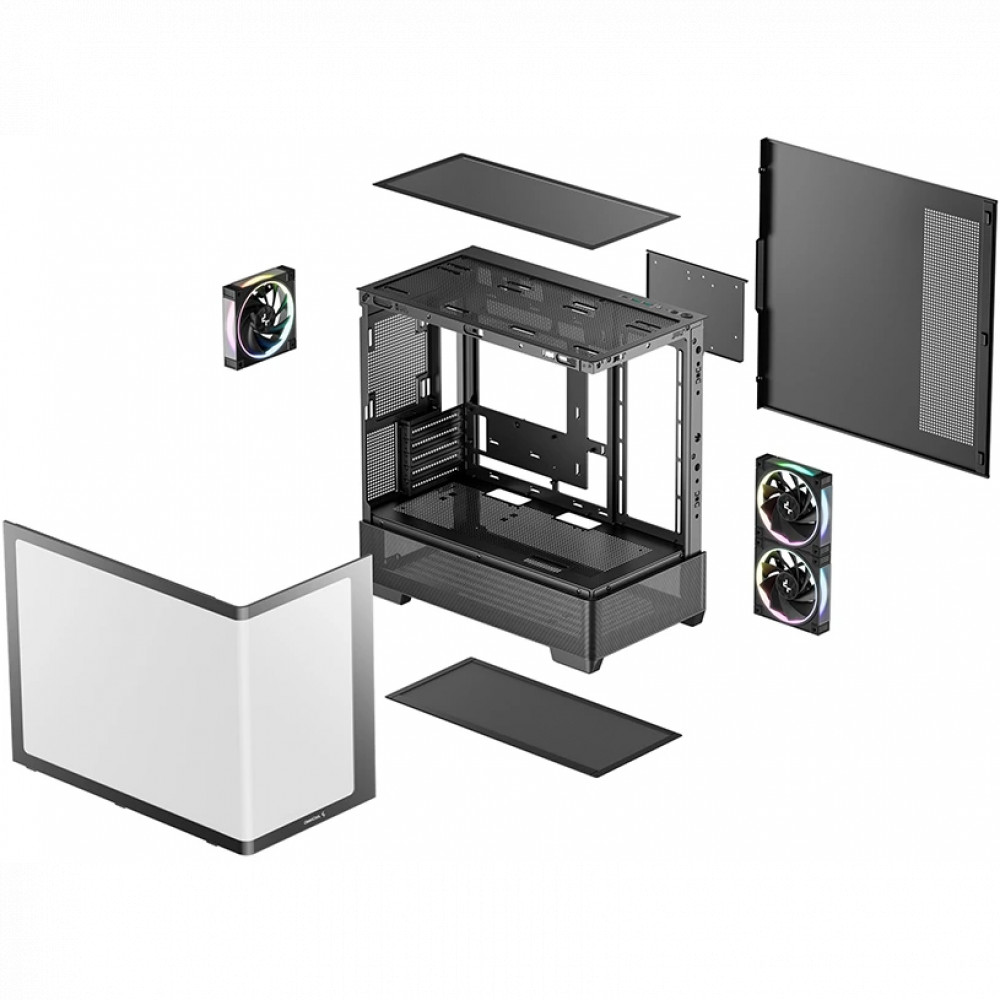 Корпус Deepcool CG380U 3F Black R-CG380U-BKAGM3-G Mini-Tower - миниатюра 10