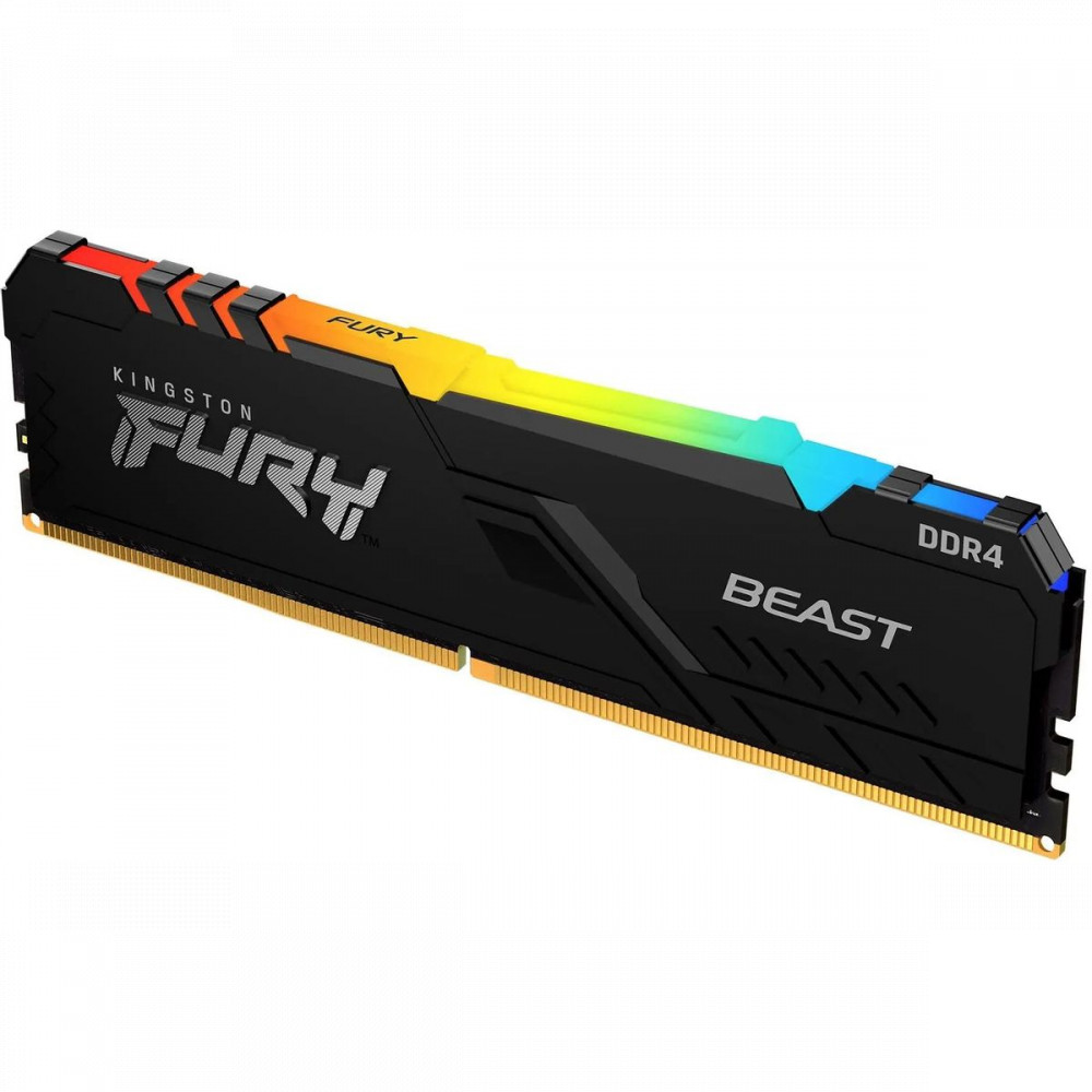 ОЗУ Kingston Fury Beast RGB KF432C16BB2AK2/64 DIMM, DDR4, 64 Гб (2 х 32 Гб), 3200 МГц - миниатюра 7