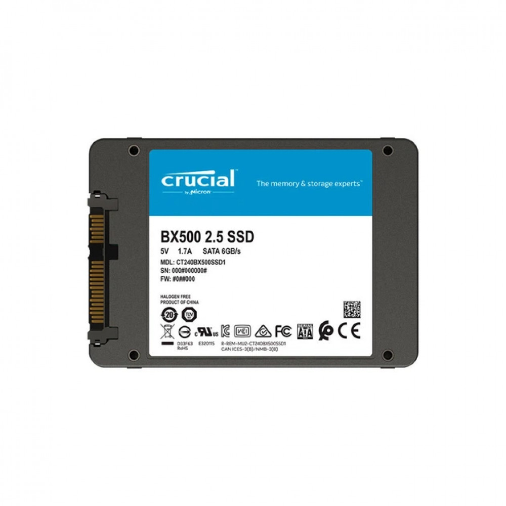 Жесткий диск Crucial BX500 CT1000BX500SSD1T SSD (твердотельные), 1 ТБ, 2.5 дюйма, SATA - миниатюра 2