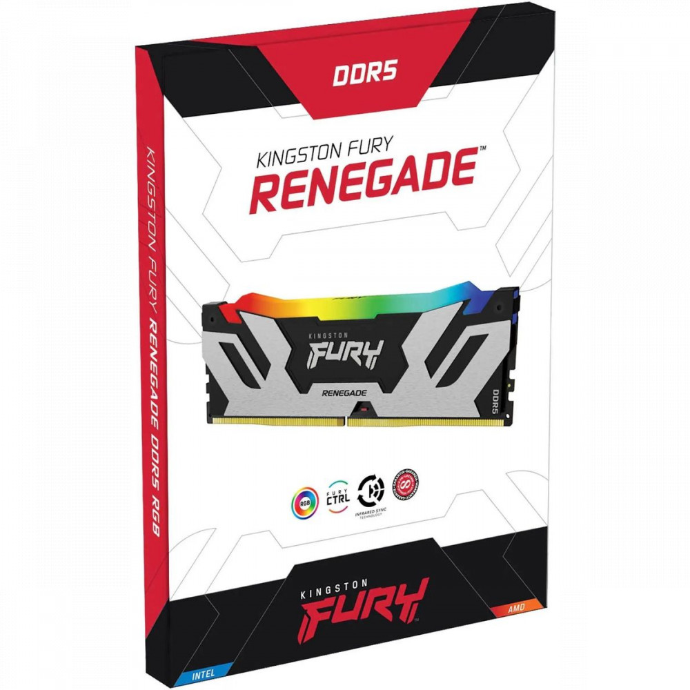 ОЗУ Kingston FURY Renegade RGB KF560C32RSAK2-96 DIMM, DDR5, 96 Гб (2 x 48 Гб), 6000 МГц - миниатюра 8