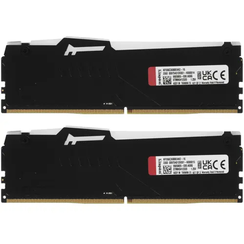 ОЗУ Kingston Fury Beast RGB KF556C36BBEAK2-16 DIMM, DDR5, 16 Гб (2 х 8 Гб), 5600 МГц - миниатюра 5