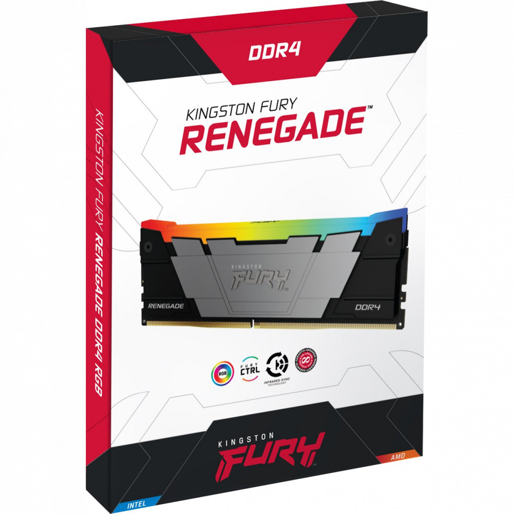 ОЗУ Kingston FURY Renegade RGB KF432C16RB2AK2/16 DIMM, DDR4, 16 Гб (2 х 8 Гб), 3200 МГц - миниатюра 10