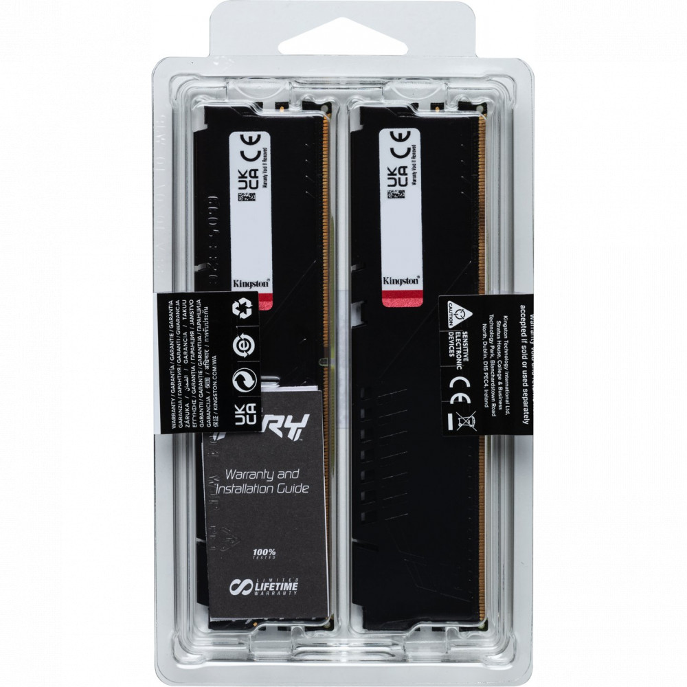 ОЗУ Kingston FURY Beast KF556C36BBEK2-16 DIMM, DDR5, 16 Гб (2 х 8 Гб), 5600 МГц - миниатюра 10