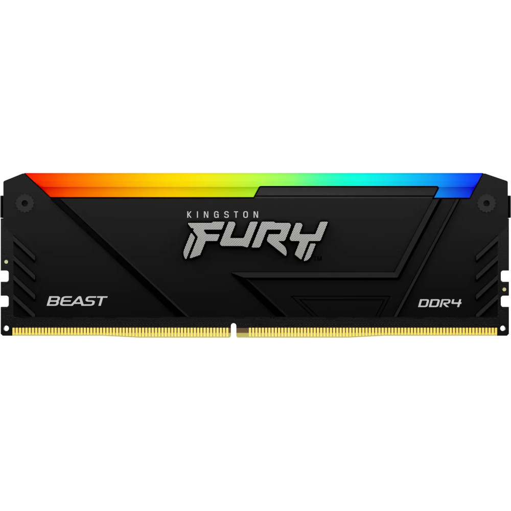 ОЗУ Kingston Fury Beast RGB KF436C18BB2AK2/64 DIMM, DDR4, 64 Гб (2 х 32 Гб), 3600 МГц - миниатюра 11