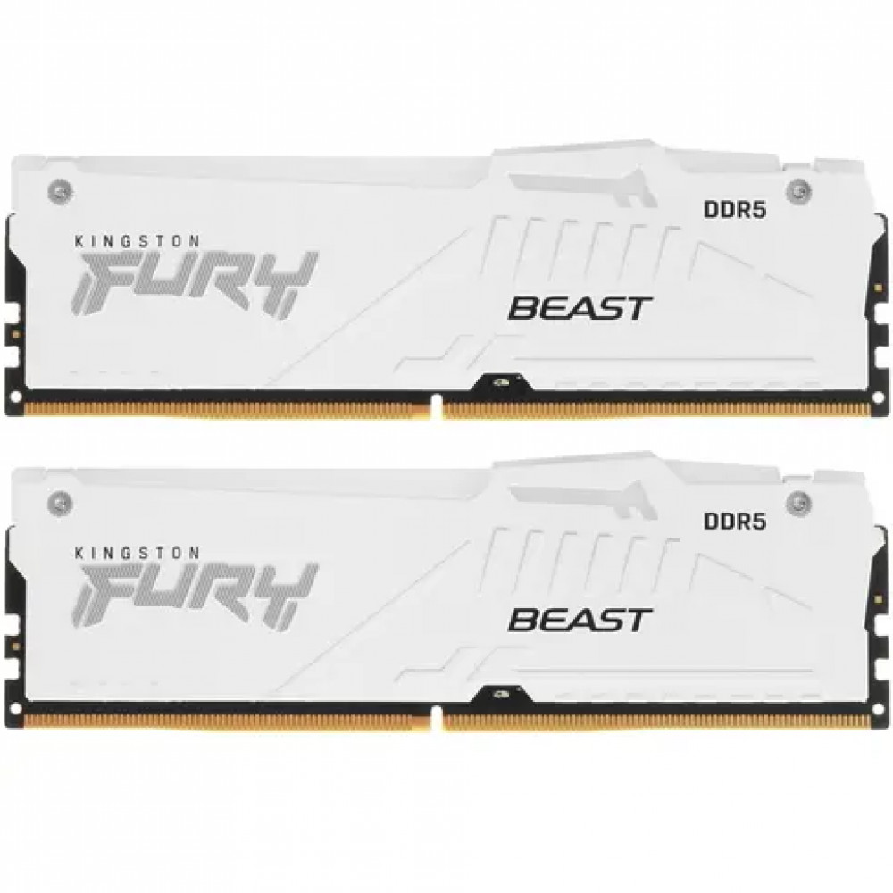 ОЗУ Kingston Fury Beast RGB White KF552C40BWAK2-64 DIMM, DDR5, 64 Гб (2 х 32 Гб), 5200 МГц - миниатюра 5