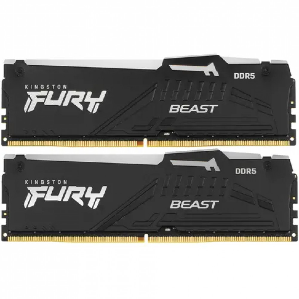 ОЗУ Kingston Fury Beast RGB KF560C36BBEAK2-64 DIMM, DDR5, 64 Гб (2 х 32 Гб), 6000 МГц - миниатюра 6