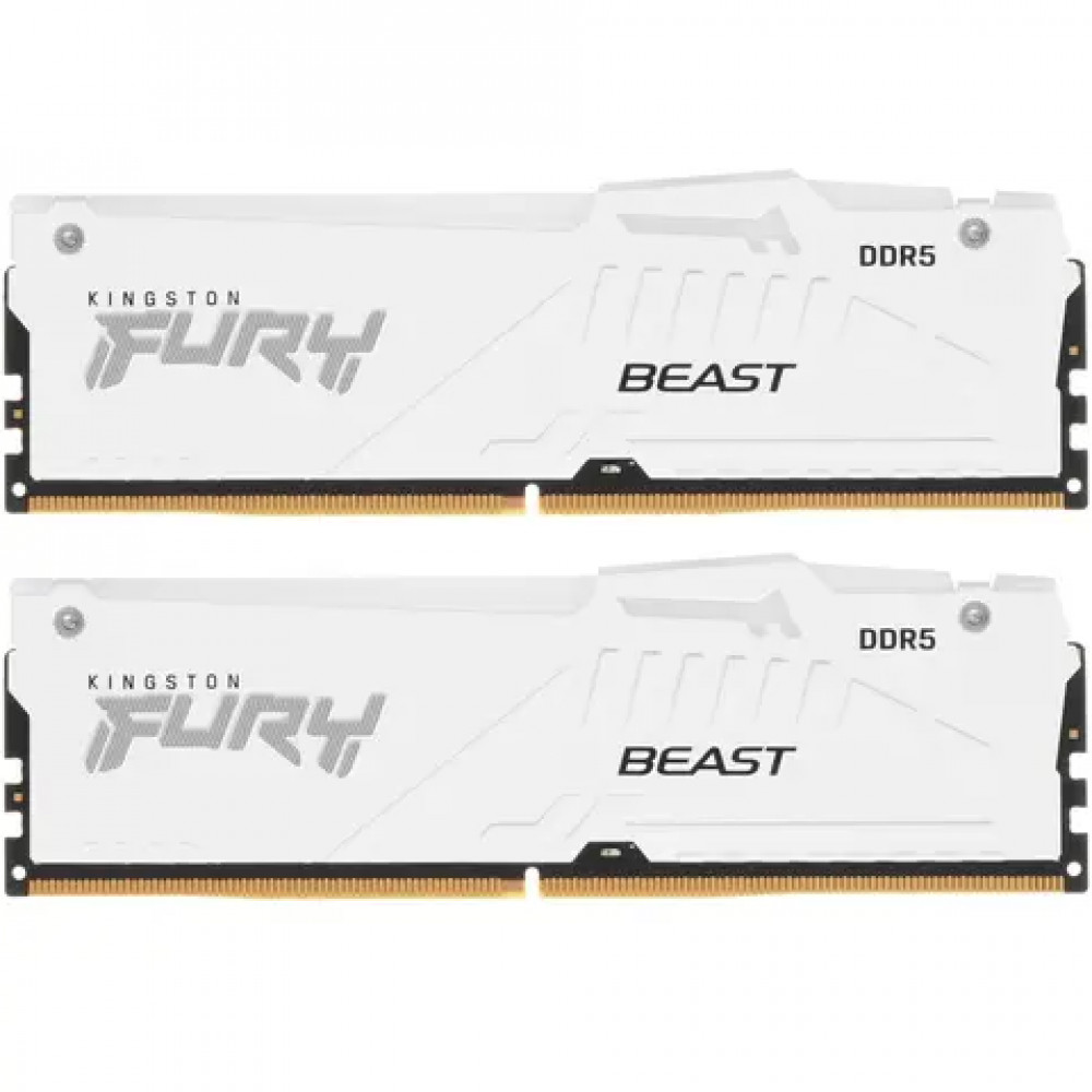 ОЗУ Kingston Fury Beast White KF560C36BWEAK2-64 DIMM, DDR5, 64 Гб (2 х 32 Гб), 6000 МГц - миниатюра 6