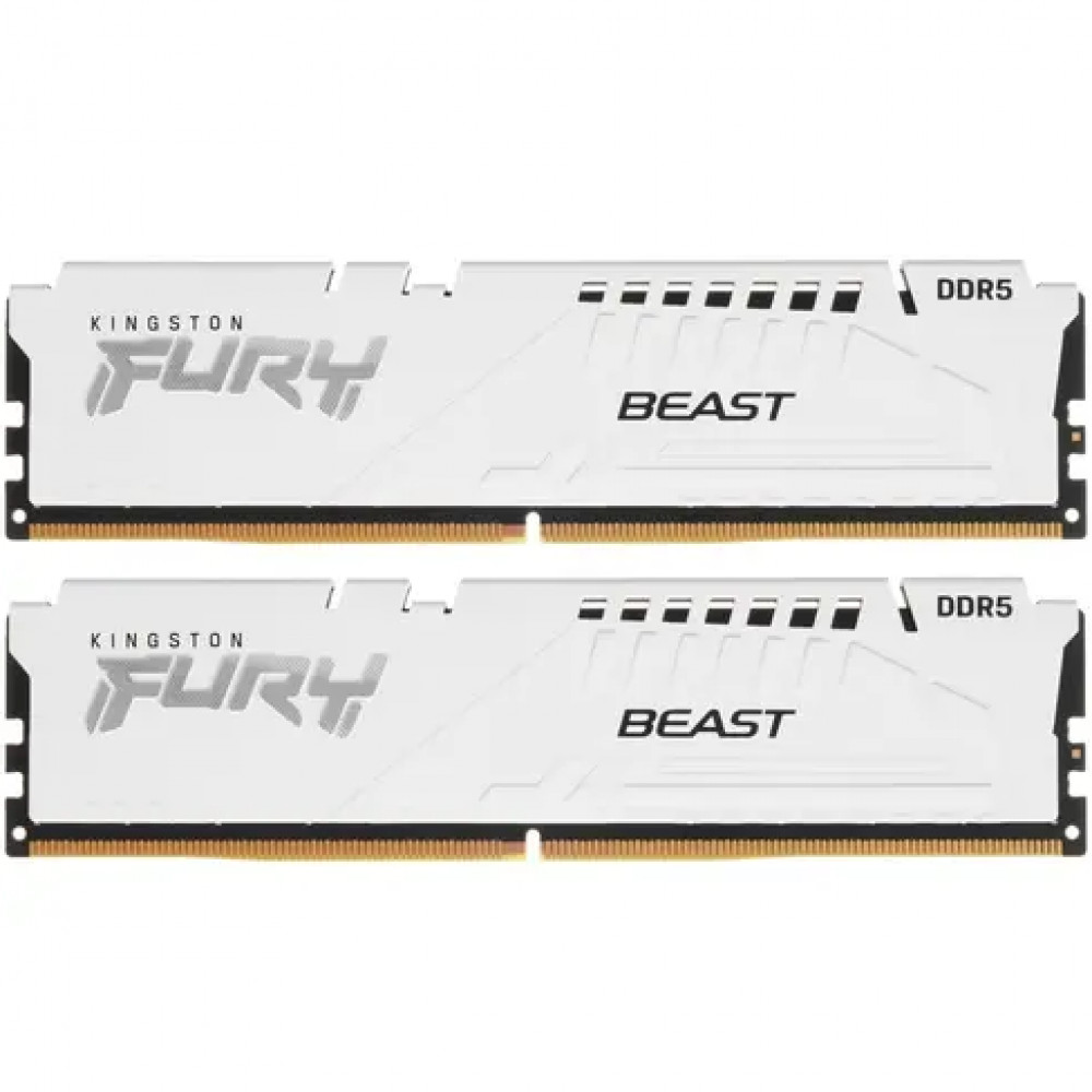 ОЗУ Kingston Fury Beast White KF560C36BWEK2-64 DIMM, DDR5, 64 Гб (2 х 32 Гб), 6000 МГц - миниатюра 4