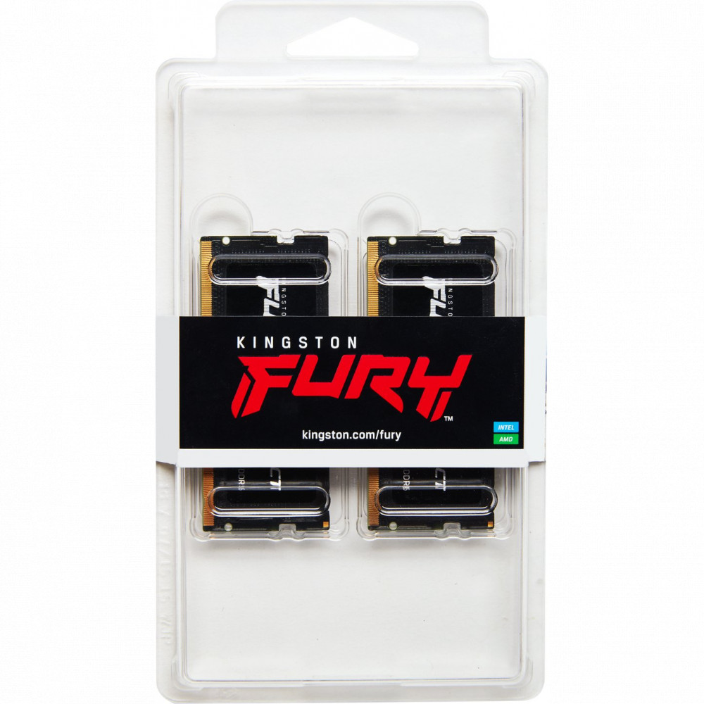 ОЗУ Kingston Fury Impact KF560S38IBK2-32 SO-DIMM, DDR5, 32 Гб (2 х 16 Гб), 6000 МГц - миниатюра 7