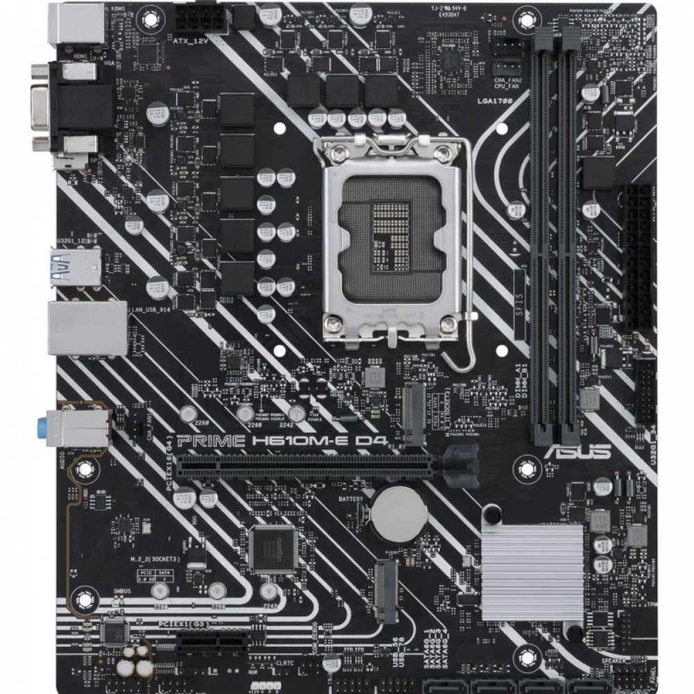 Материнская плата Asus PRIME H610M-E D4-CSM 90MB19N0-M1EAYC Micro-ATX, LGA 1700 - миниатюра 6