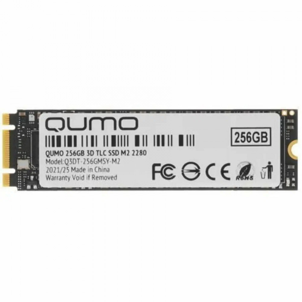 Жесткий диск Qumo Q3DQ-256GMQE-M2 SSD (твердотельные), 256 ГБ, M.2, PCIe - миниатюра 2