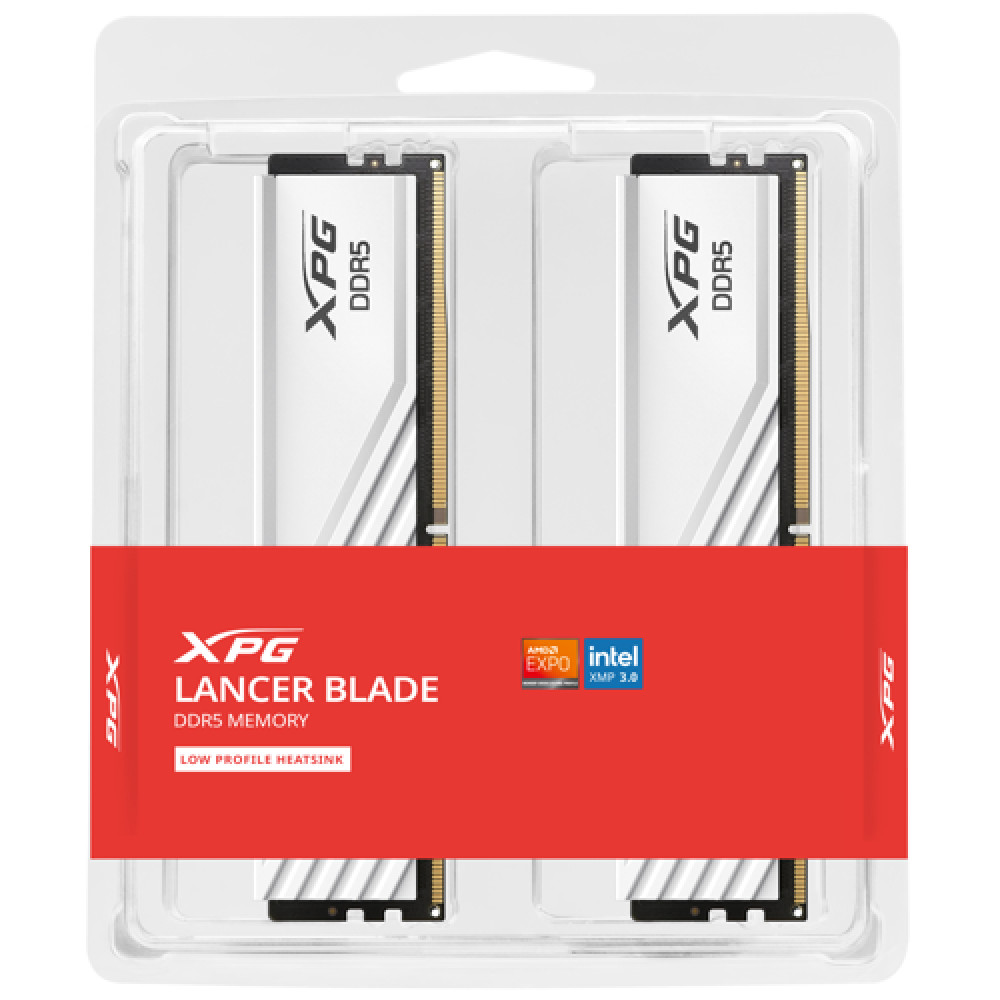 ОЗУ ADATA XPG Lancer Blade AX5U6400C3216G-DTLABWH DIMM, DDR5, 32 Гб (2 х 16 Гб), 6400 МГц - миниатюра 6