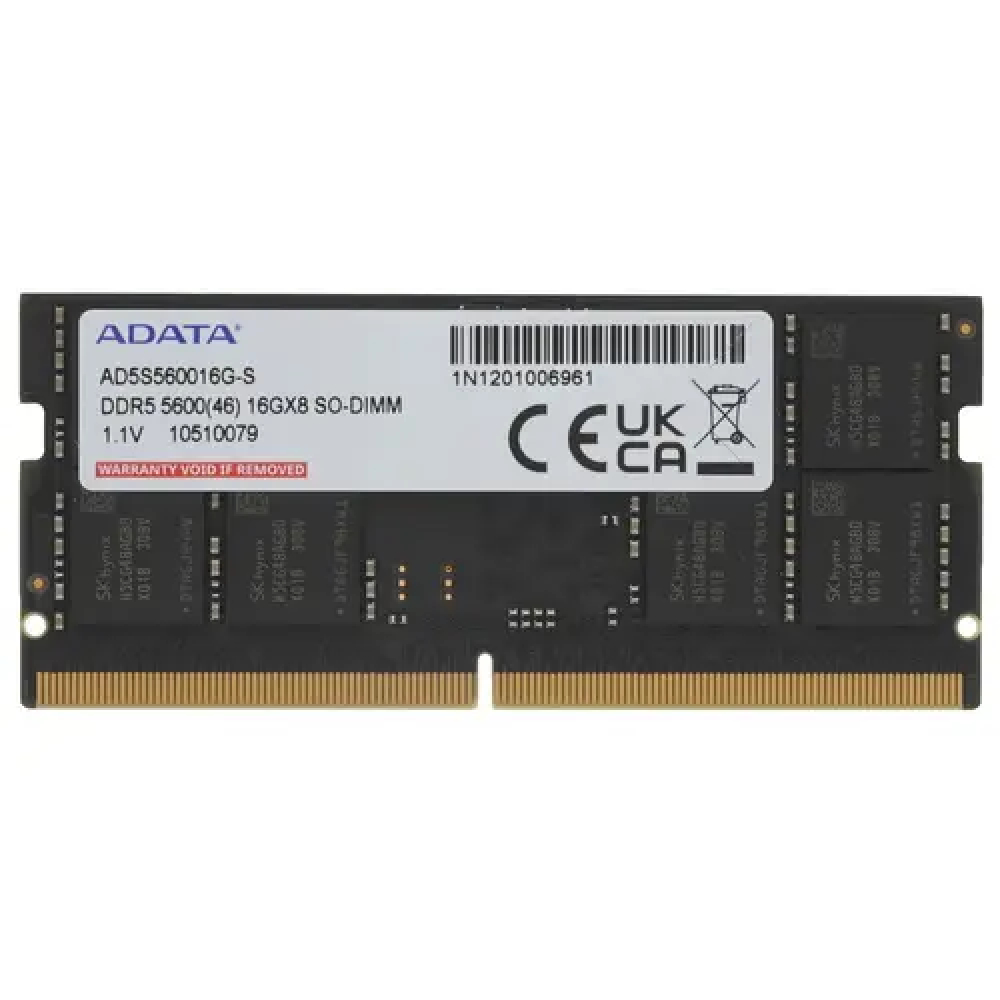 ОЗУ ADATA AD5S560016G-S SO-DIMM, DDR5, 16 Гб, 5600 МГц - миниатюра 3