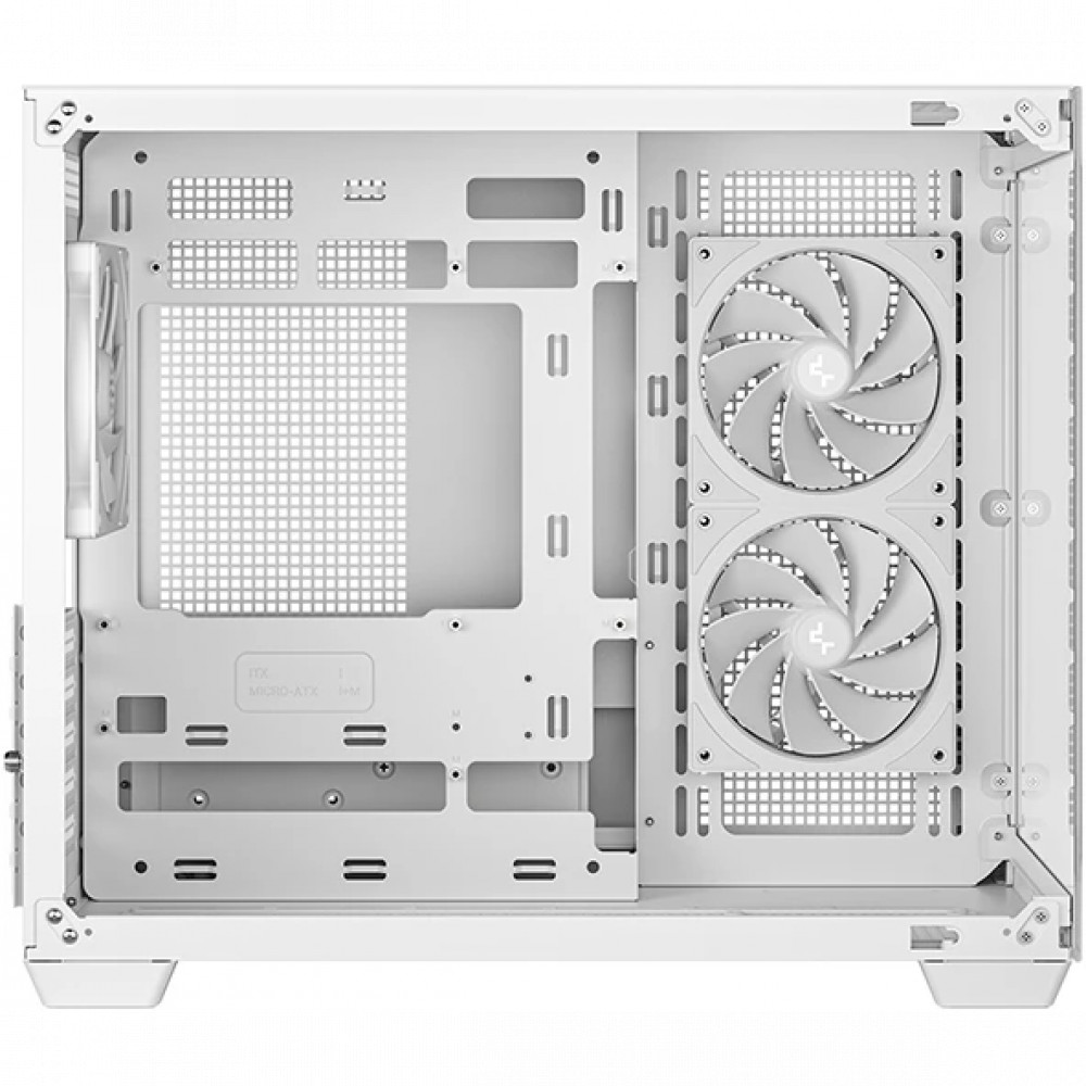Корпус Deepcool CG330 3F White R-CG330-WHNGM3-G Mini-Tower - миниатюра 8