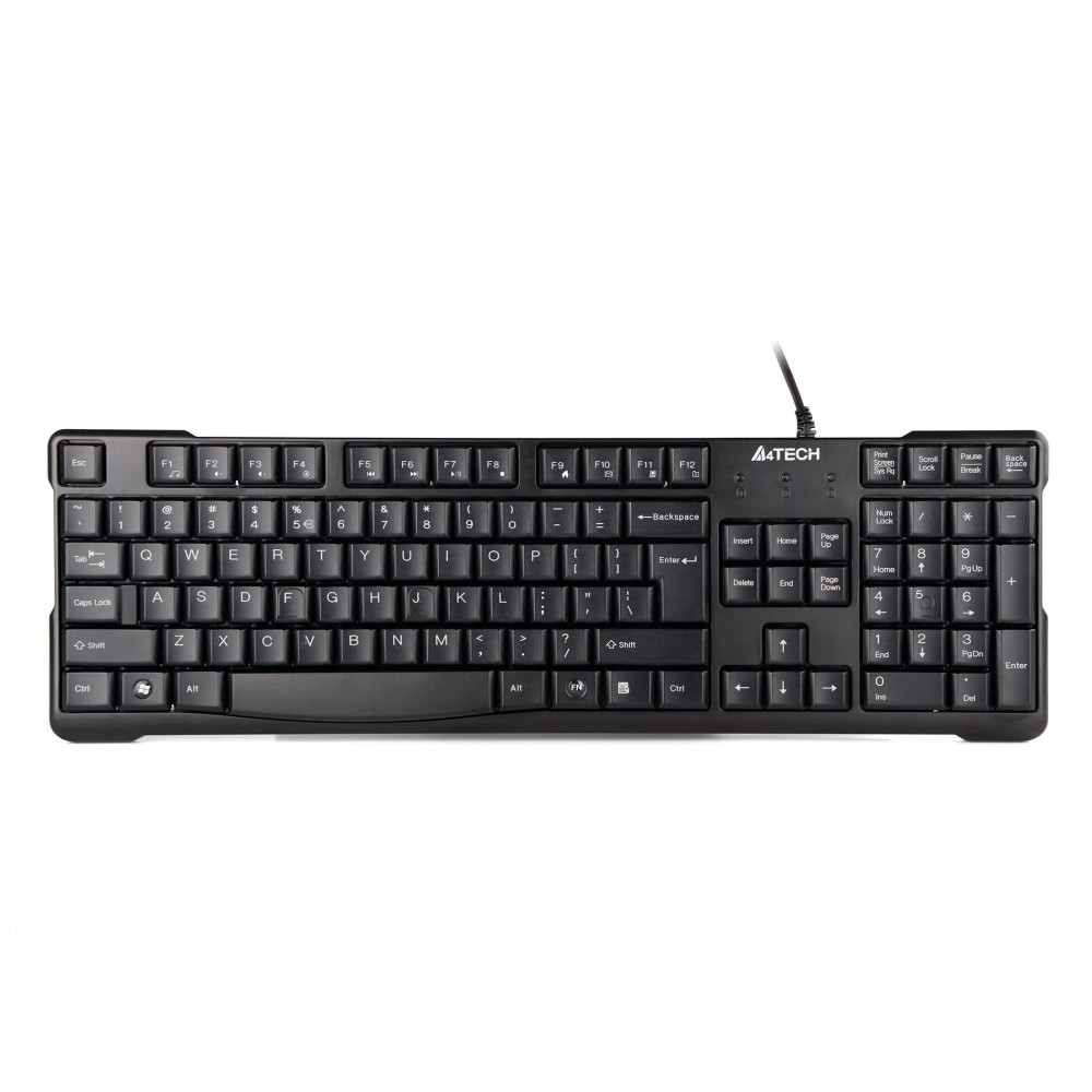 Клавиатура A4Tech KR-750 BLACK Проводная, USB - миниатюра 2