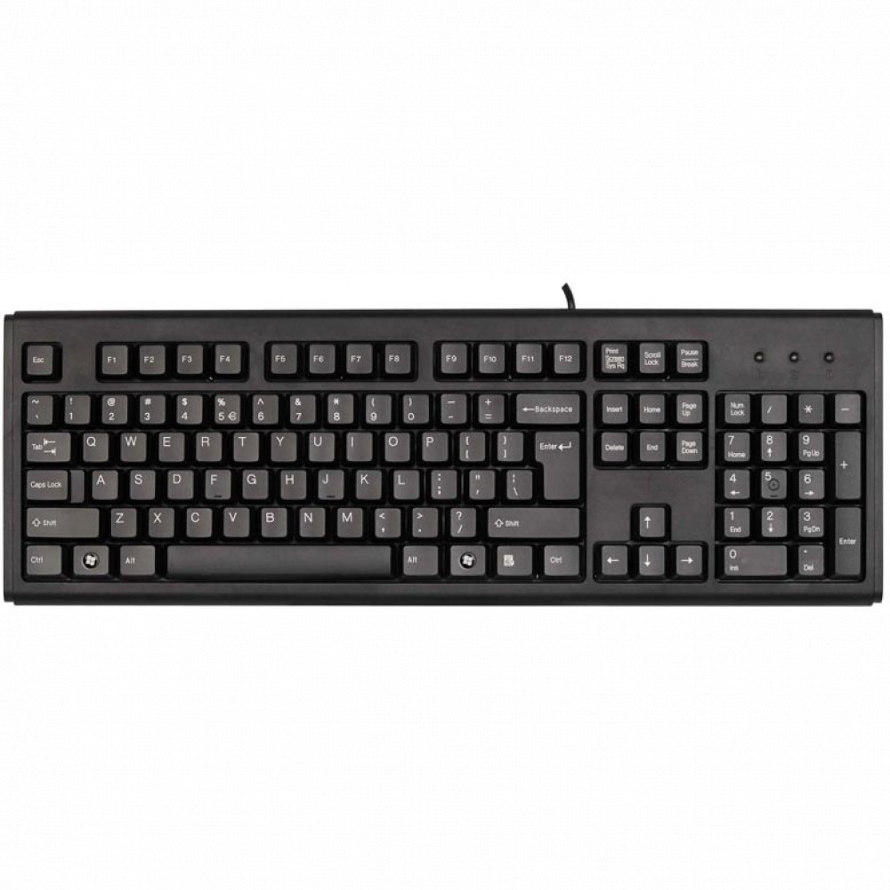 Клавиатура A4Tech KR-83 BLACK Проводная, USB - миниатюра 2
